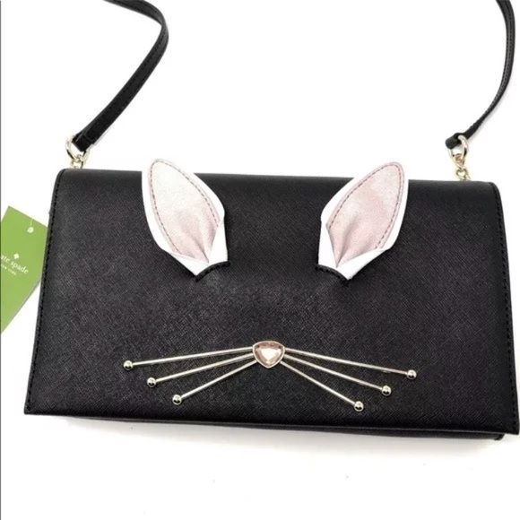 Kate spade hop to it rabbit bunny crossbody clutch - Picture 3 of 5